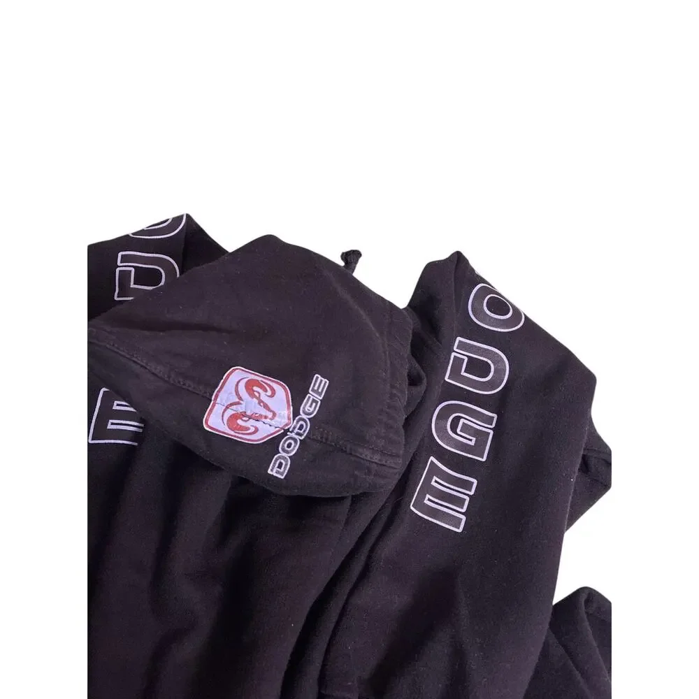 John Lauren Dodge Ram Hoodie Mens Large Black Graphic Pullover Automotive